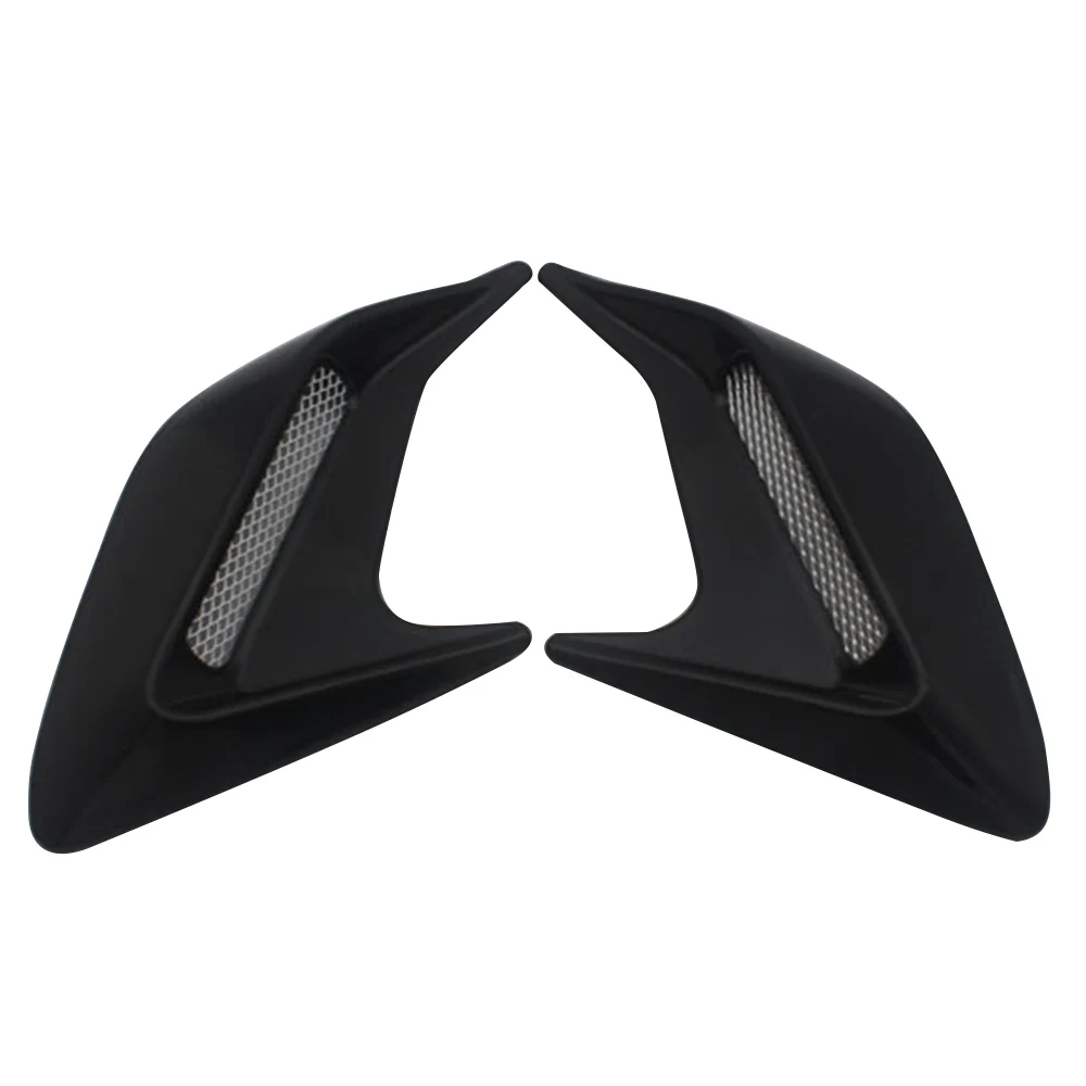 

2pcs Abs plastic Car Side Vent Air Flow Fender Intake Sticker Shark Gills Side Vent Sticker Car Simulation Side Vents Decorative