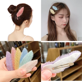

Ins Elegant Leaf Hair Clips 2020 Simple Women Hair Pins Fashion Hairdressing Styling Tools Barrette Bobby Pins Haar Accessories