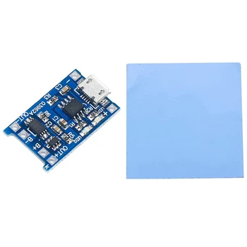 

1pc Gpu Cpu Heatsink Cooling Conductive Silicone Thermal Pad & 100x Micro-USB 5V 1A 18650 Lithium Battery Charger Module