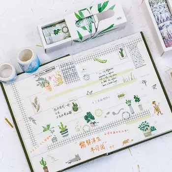 

Decoration Sticker Interior Design Crafts Stationery Home Supplies 5 PCS Paper Simple Convenient Washi Tape Digital Calendar