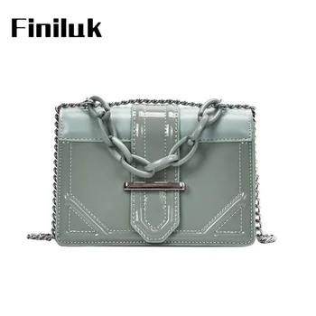 

Fililuk Patent Leather Women Shoulder Bag Small Fahion Square Chain Bags Designer Crossbody Bags Ladies Handbag BIZ153 PM49