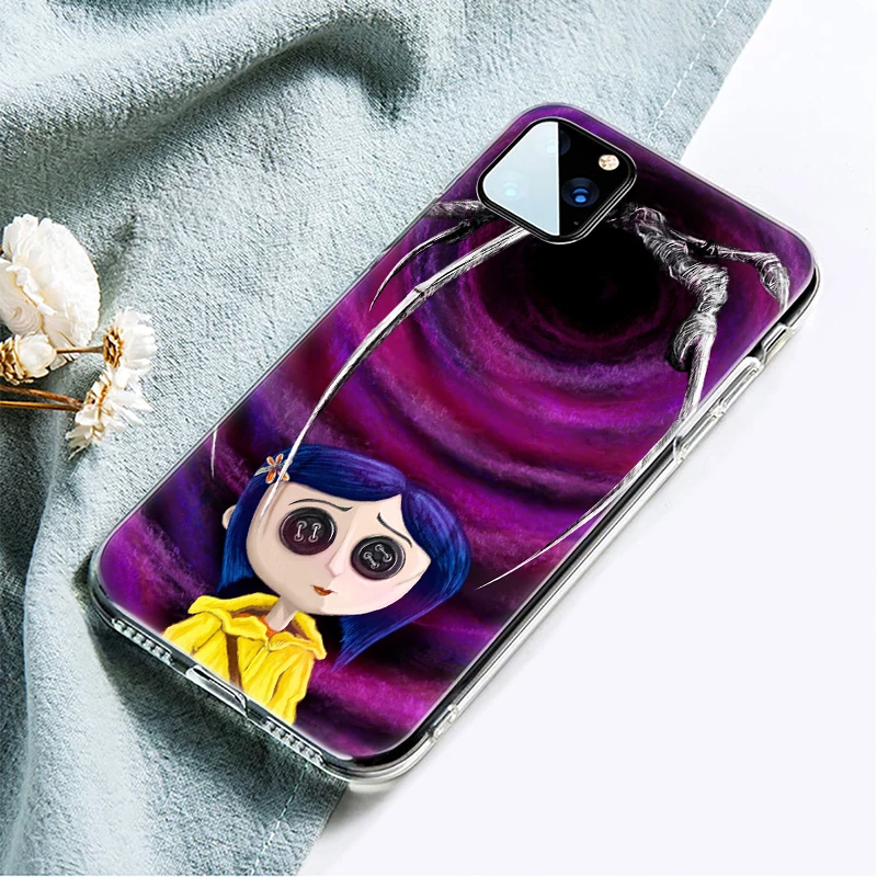 Coraline and the magic door Silicone Phone Case for Apple iPhone 12 Mini 11 Pro XS Max X XR 6 6S 7 8 Plus 5 5S SE 2020 Cover