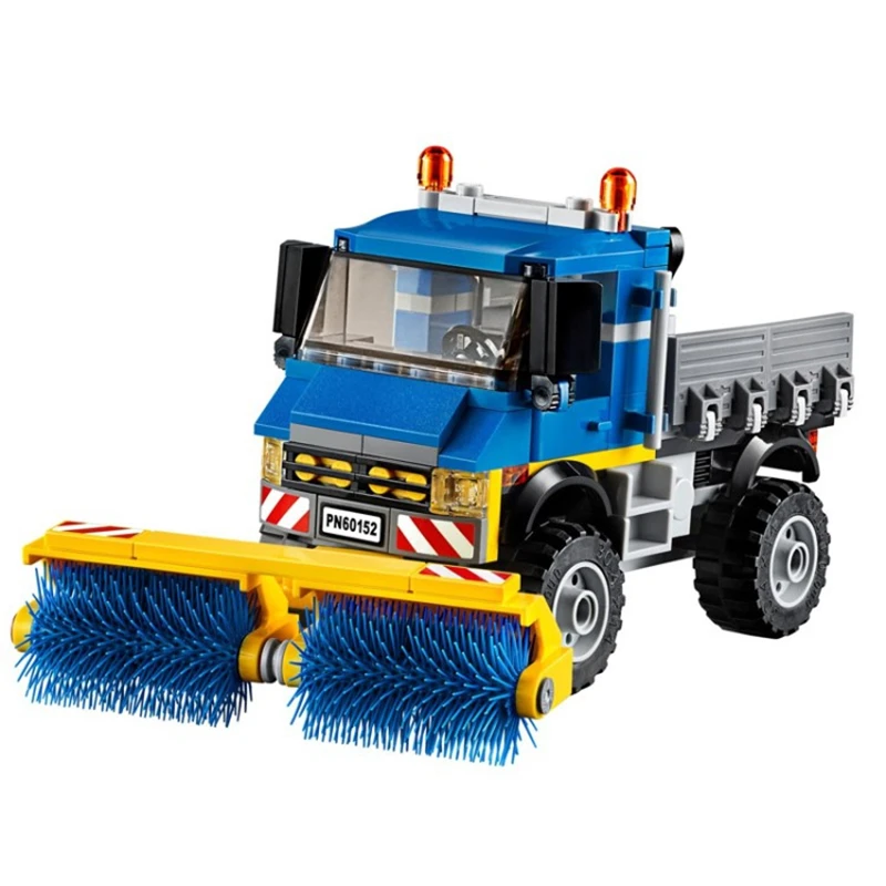 Дешево 323 шт фигурки города подметальная машина экскаватор модель строительные наборы блоки кирпичи игрушки для детей совместимы с Legoinglys