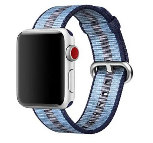 20 22 мм ремешок galaxy active 2 42 46 s2 s3 amazfit 3 2 1 GTR GTS pace bip Ticwatch s s2 E pro Pebble time zenwatch нейлоновый ремешок - Цвет ремешка: blue stripe