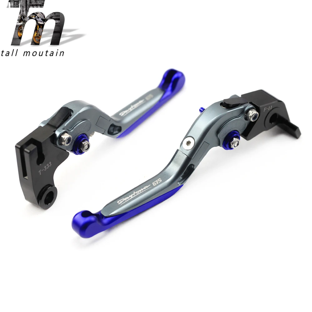 Тормозной рычаг сцепления для Triumph DAYTONA 675 2006- титановые аксессуары для мотоциклов Регулируемый складной выдвижной логотип