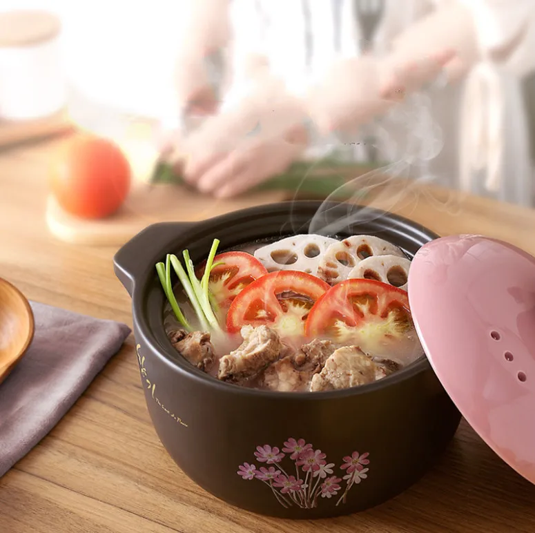 Бытовая газовая керамическая кастрюля в китайском стиле керамический горшок