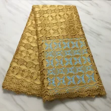 Новейшая кружевная ткань свадебное Высокое качество Африканский тюль Кружевная Ткань 5 ярдов цветы вышитый тюль кружевная ткань PL03