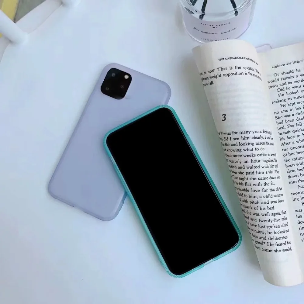 Soft TPU Case For IPhone 11 Pro Max XR X XS MAX 10 8 7 6 6s Cases Shockproof Silicone Gel Frosted Matte Phone Cover 200PCS