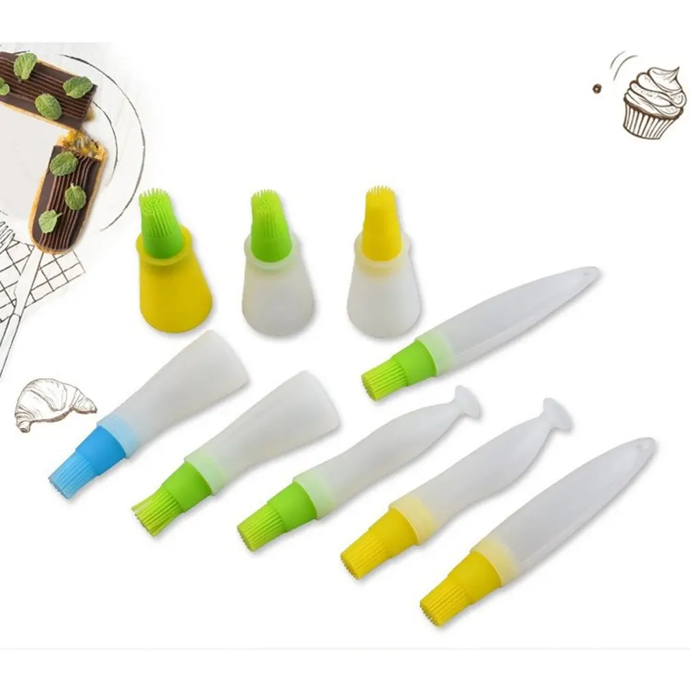 Barbecue Babies Barbecue Baking Brush Silicone Oil Bottle Brush High Temperature Not Dipping Kitchenware