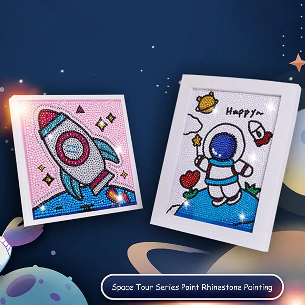 Diamond Painting By Number Kits For Kids Rocket Spaceman Crystal Rhinestone Embroidery Paintings Pictures Arts Craft | Игрушки и хобби