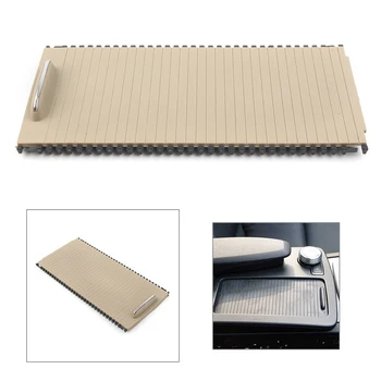 

For Mercedes Benz W204 W212 Beige Car Center Console Water Cup Holder Panel Roller Cover ABS+PC