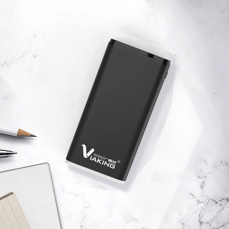 Band New power Bank 20000 светодиодный фонарь мА · ч светодиодный цифровой дисплей Портативный зарядный внешний аккумулятор для Xiaomi Iphone - Цвет: Black