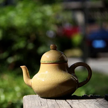 

Celadon Kung Fu Tea Set Ceramic Large Size Qi Cha Hu Tea Making Device Tea Pot with Infuser China Tea Tea Glass Cup Peony Pot