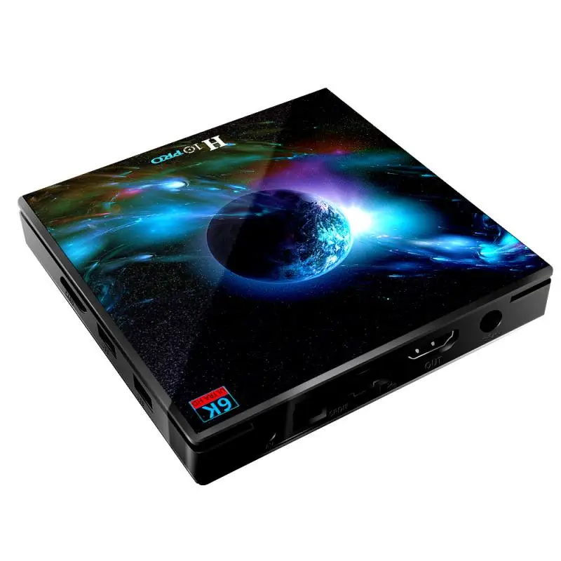 Двойной WiFi 6K медиаплеер H10 Pro Smart tv Box 2GB DDR3 16GB Android 9,0 ТВ приставка 2,4G/5G