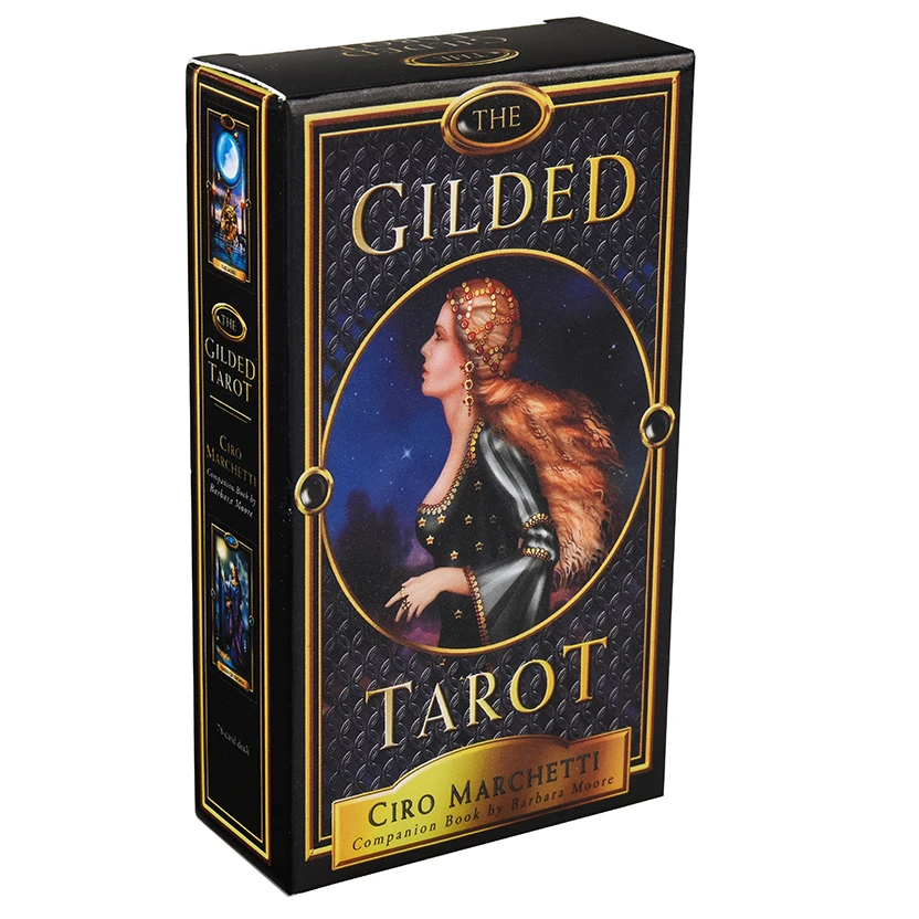 The Gilded Tarot Deck Card and Electronic Guidebook Tarot Game Toy Tarot Divination Oracles  by Tarot expert Barbara Moore 9