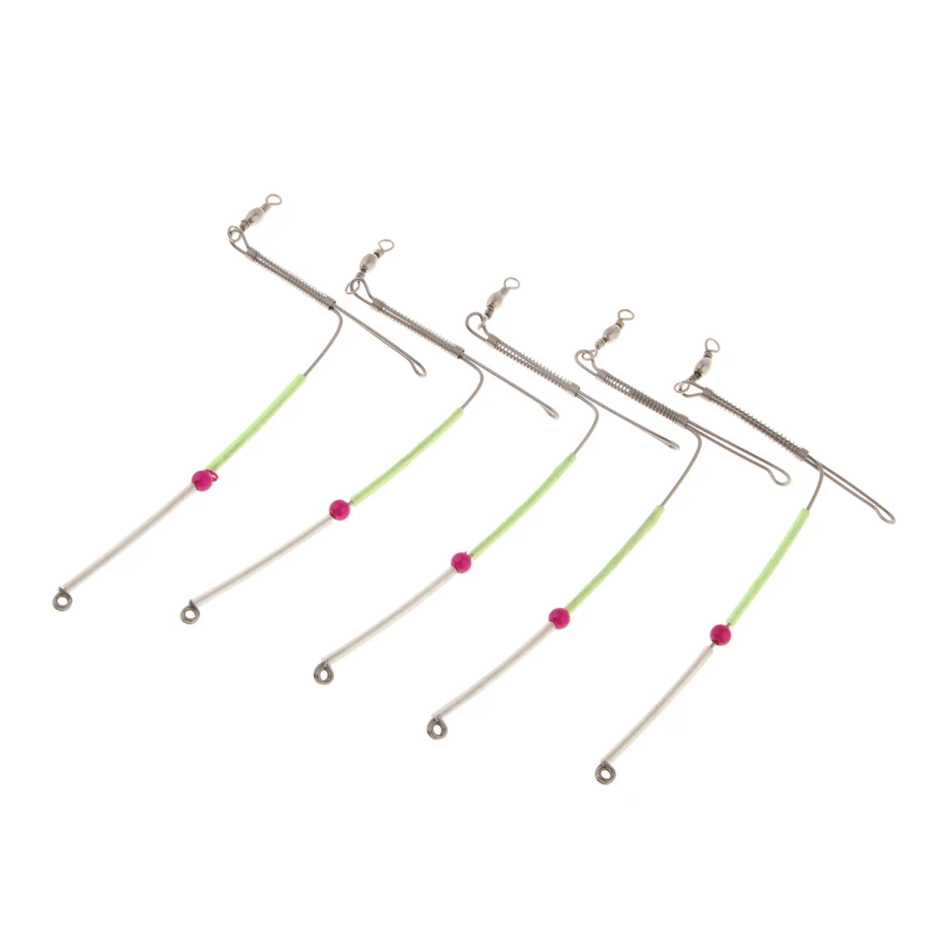 5pcs Sturdy Anti  Booms Bent Booms With Swivel Tube Sea Coarse Fishing