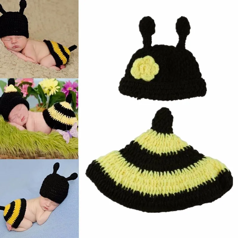 10 Types  Animal Shape Newborn Photo Costume Crochet Knitted Cute Baby Photography Props Accessories