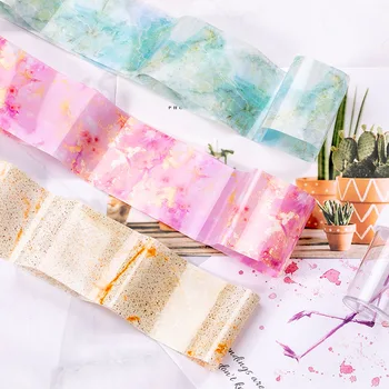 

Marble Series Nail Foil Stickers Gradient Starry Sky Transfer Sticker Paper Sticker Decals DIY Tips Sticker Decoration