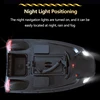 500M GPS Navigation RC Fishing Bait Boat 40 Spots Save Dual Silo 3KG Load LCD Screen Night Light 6H Duration Smart Return RC Toy 6