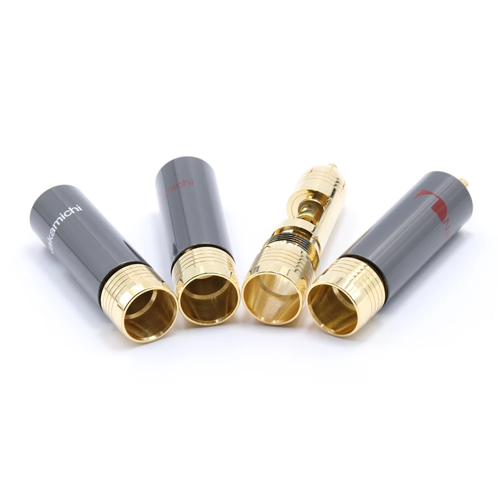 Free shipping High Performance 4Pieces R1713 Audio RCA Connectors Nakamichi RCA connector Nakamichi plug
