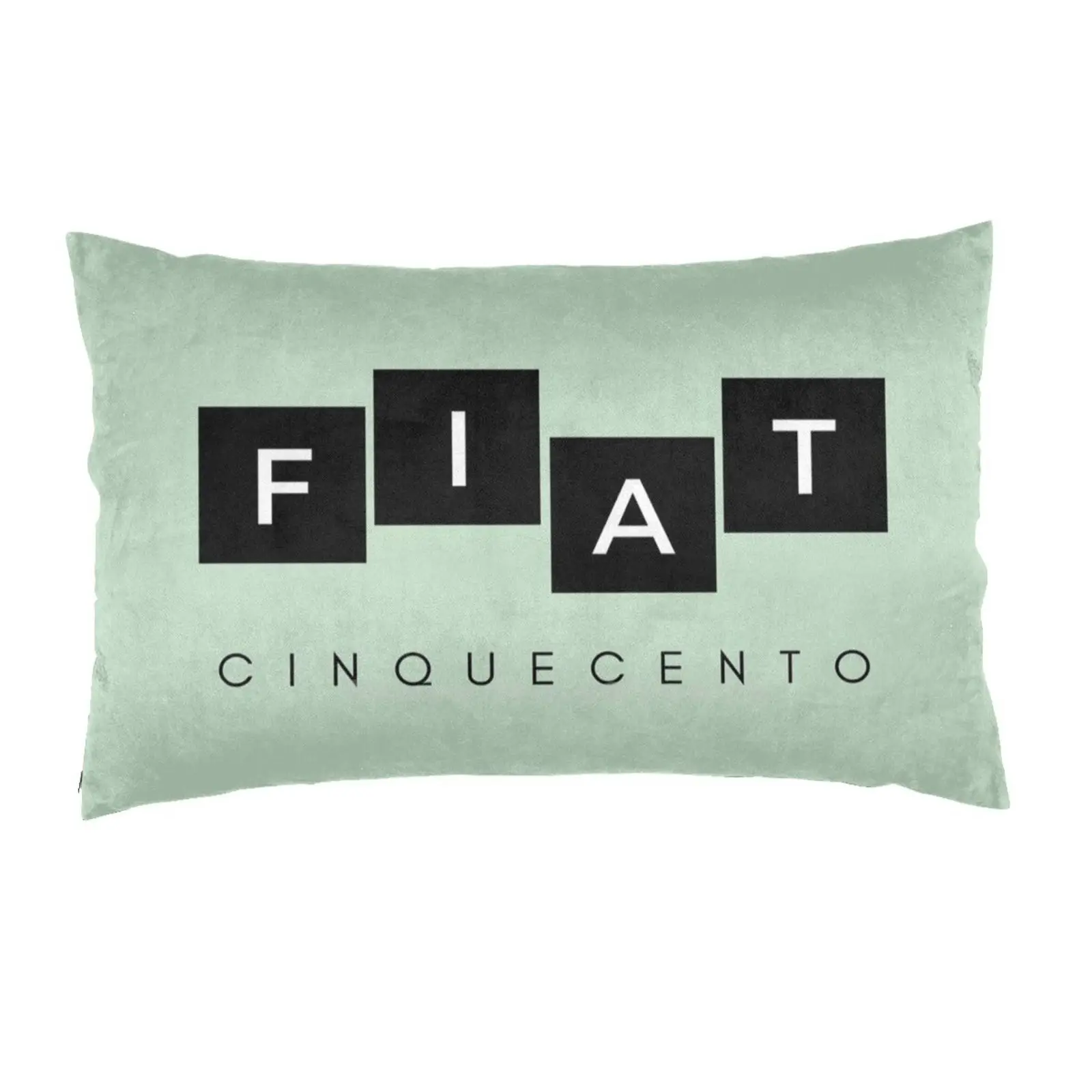 Fiat Cinquecento Pastello Logo (Verde Polveroso) Divano Personalizzato Auto Casa Federe Yellowfiat500 Fiat 500 Fiat Cinquecento Fiat