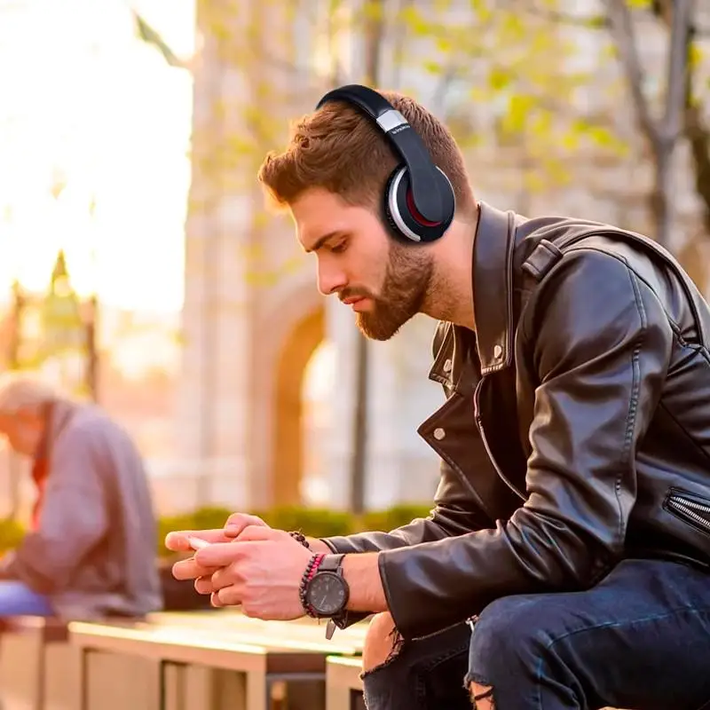 Беспроводные Bluetooth наушники, портативные складные Bluetooth 5,0, стерео гарнитура, супер бас наушники, микрофон, игровая музыка, FM для телефона