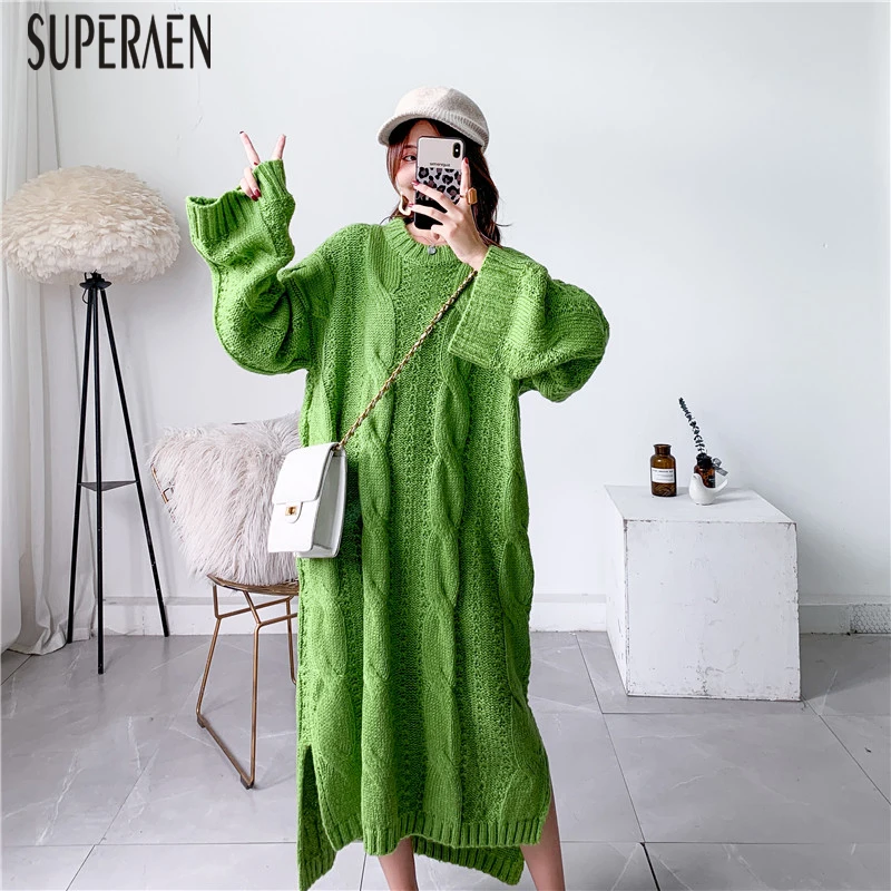 SuperAen, осень и зима, новинка, пуловеры, свитер для женщин, дикие, повседневные, свободные, плюс размер, женские свитера, модная женская одежда