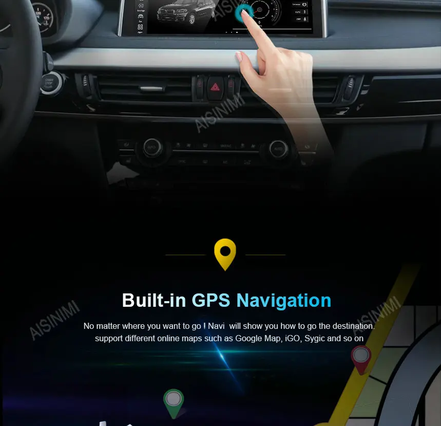 AISINIMI Android 9,0 CarPlayer для BMW X1 E84(2009-) без оригинального экрана/поставка с iDrive аудио gps стерео все в одном