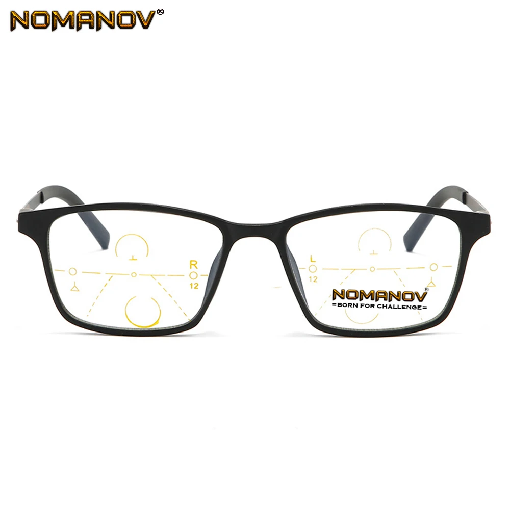 No Screws Tr90 Frame Anti-fatigue Lens Men Women Progressive Multifocus Reading Glasses Add 75 100 125 150 175 200 To 400 4