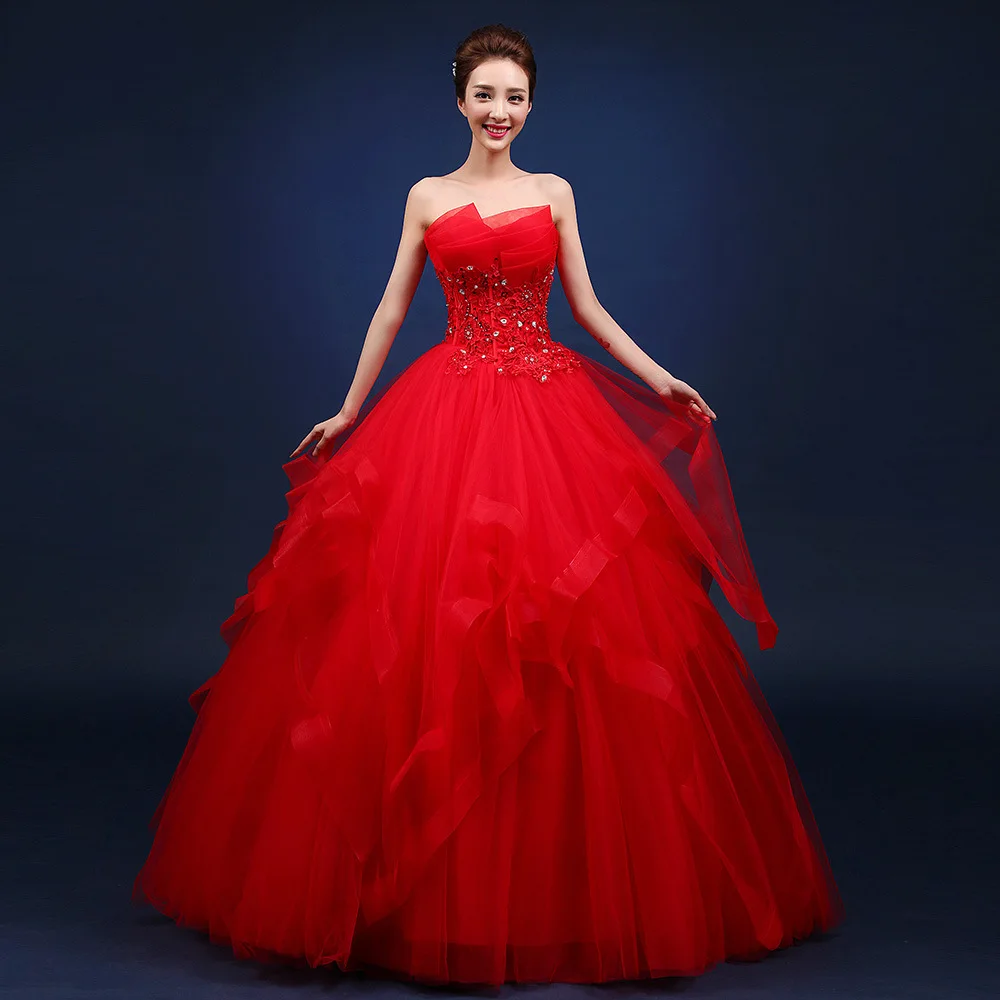 Quinceanera Dresses The Party Prom Elegant Strapless Ball Gown 5 Colors Formal Homecoming Quinceanera Dress Size