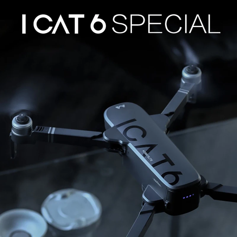 Gps Дрон ICAT6 бесщеточный двигатель Профессиональный Дрон с камерой HD 4K Дрон Квадрокоптер двойное позиционирование вертолет гоночный Дрон