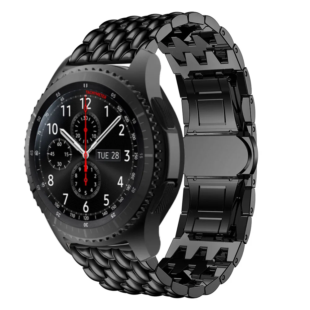 22 мм для gear S3 Frontier металлический ремешок из нержавеющей стали ремешок для samsung Galaxy watch 46 мм ремешок для часов браслет ремешок на запястье