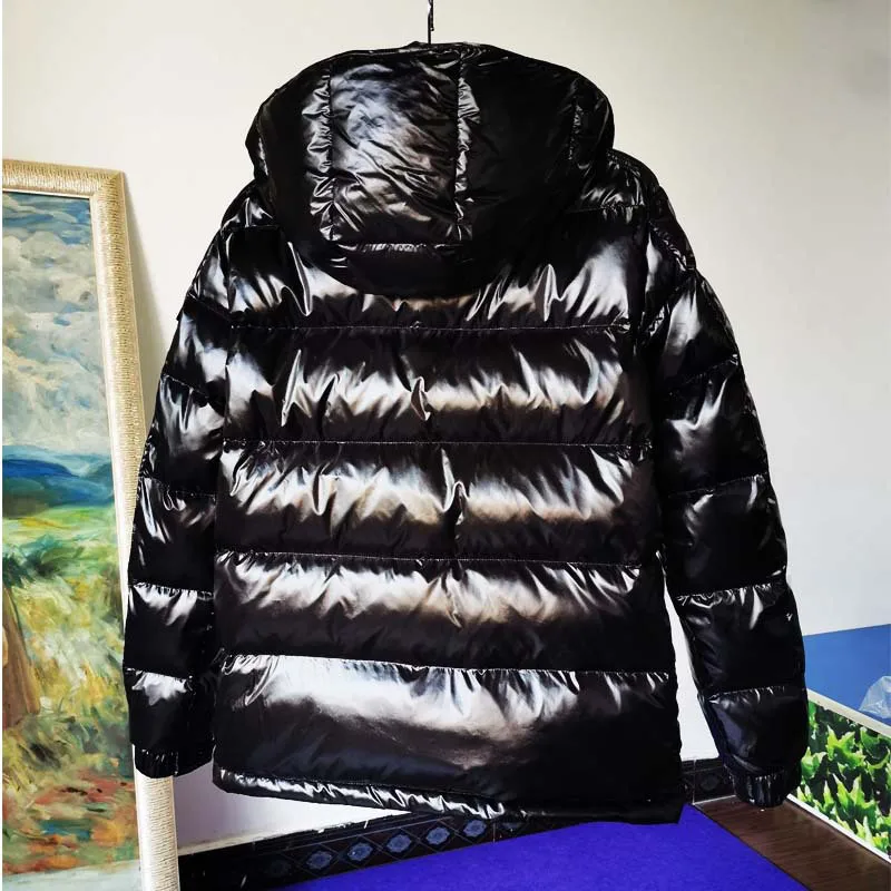 Новое поступление мужской с капюшоном черный толстый пуховик холодная зима модная куртка непромокаемая верхняя одежда высокое качество вниз Coa