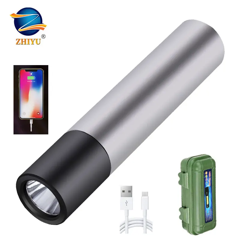 ZHIYU внешний аккумулятор светодиодный мини светильник USB перезаряжаемый для
