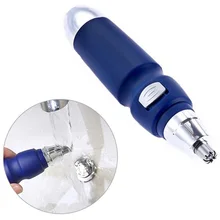 Портативный для Для мужчин очистки машинка для стрижки стильный крой подарок Батарея приведенный в действие триммер для носа многофункциональный мыть безопасности носовые шерсть