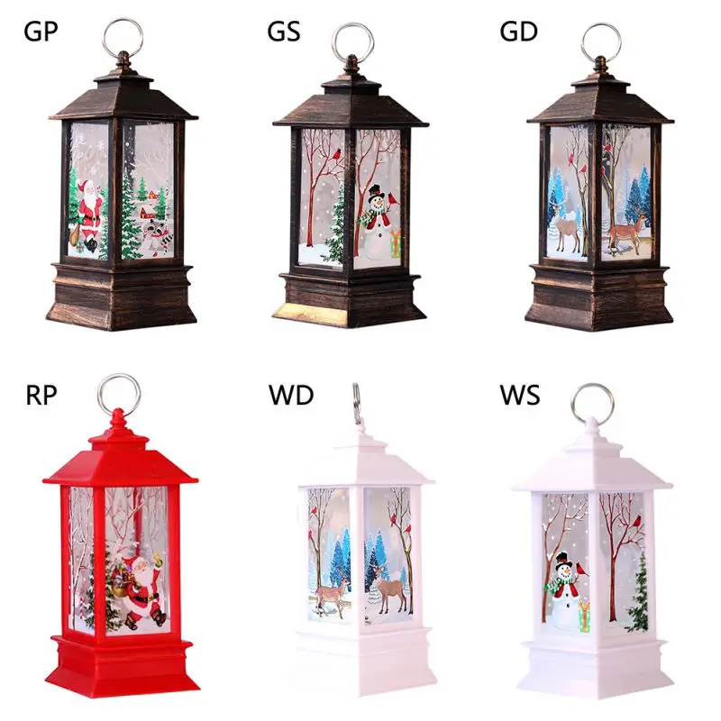 Christmas LED Candlestick Light Pendant Simulate Lamp Light Festival Table Decor Christmas Candlestick Pendant