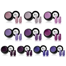 Mtssii 5 мл фиолетовая серия Гель-лак для ногтей яркий красочный Гель-лак для необходимости Top& Base Coat Гель-лак