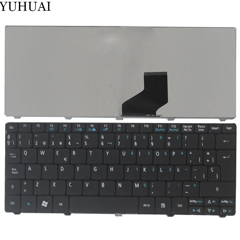 Новый SP для Acer Aspire One 522 533 532 г AO532h 532 H 521 AO522 D260 D270 Испанский Клавиатура ноутбука