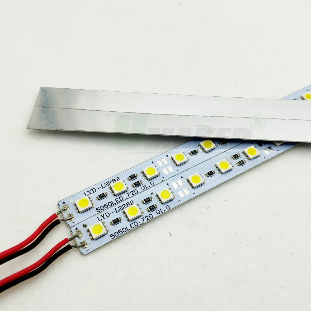 Description Picture 6 of item10pcs*50cm 5050 LED Bar Strip Supper Bright DC12V 36LEDs SMD 8W LED Rigid Strip Energy Saving For LED Fluorescent Counter Lights