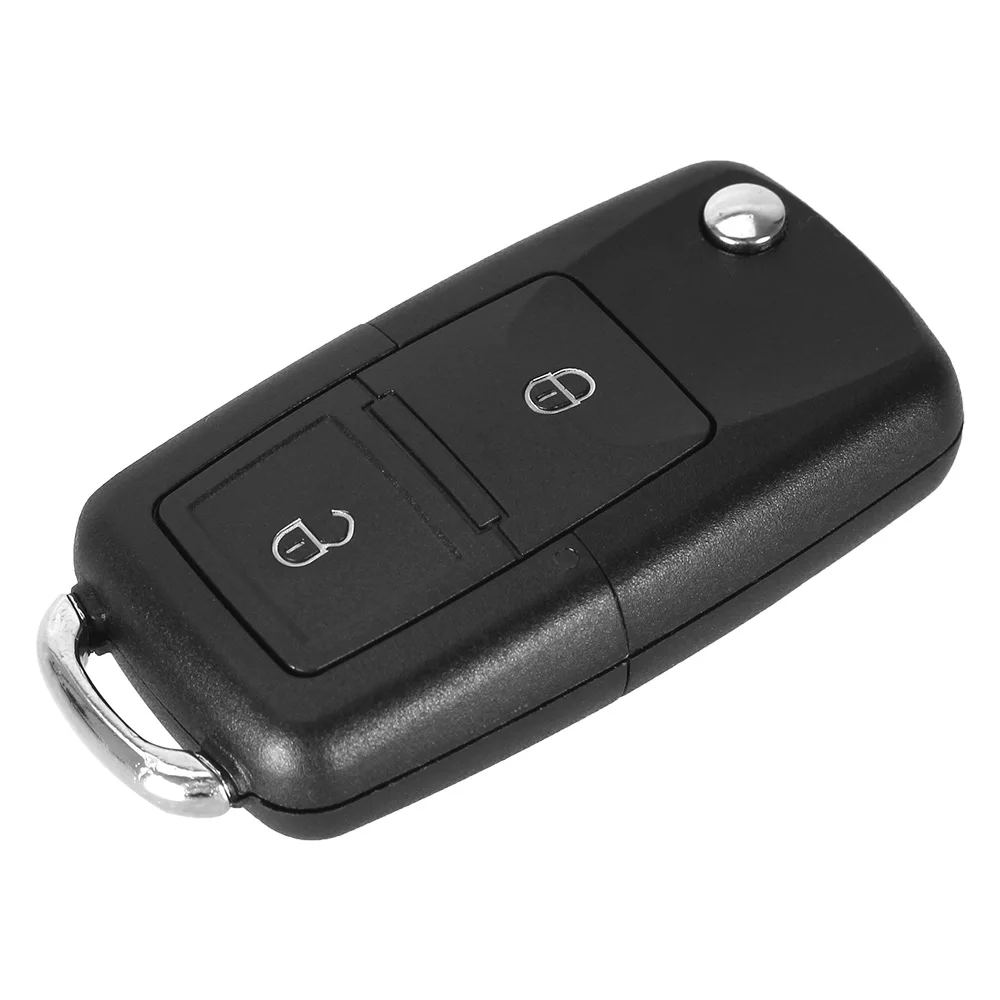 KEYYOU 10 шт./лот 2 кнопки флип складной автомобиль дистанционного ключа чехол для VW Volkswagen Golf MK4 Bora