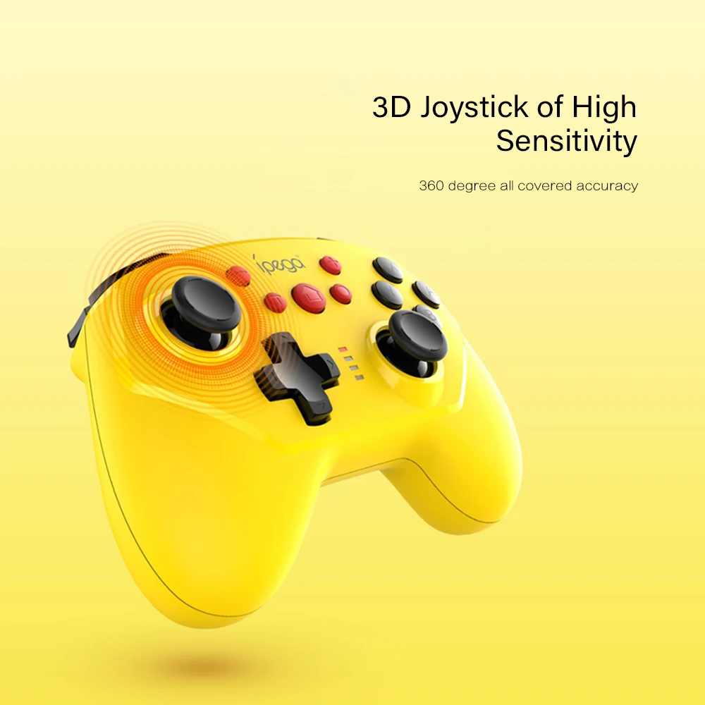 IPEGA PG-9162Y Мини Bluetooth игровой контроллер беспроводной проводной связи Поддержка турбо шестиосевой гироскоп для N-Switch