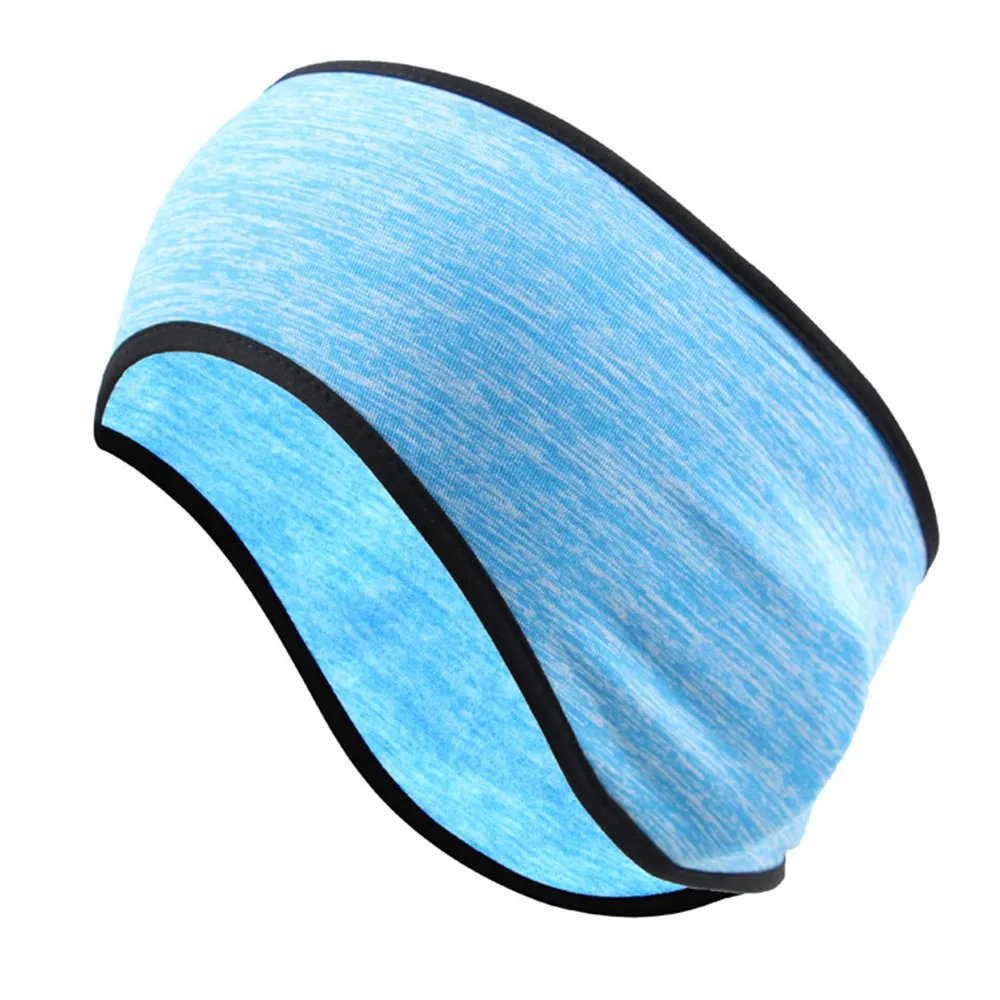 Blue 1 Флисовые повязки на голову для велоспорта, зимние лыжные наушники, защитная шапка, эластичная повязка на голову для фитнеса, спорта, велоспорта, катания на лыжах, сноуборде - Цвет: Blue 1
