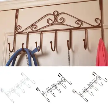 

Bag Towel Coat Clothes Hat Over Door Hanger 5-Hook Kitchen Bathroom Hanging Rack Holder Door Wall Hangers
