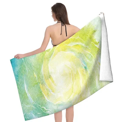 

Digital Printed Beach Towel For Adult Microfiber Quick Drying Swimming Surf Sport Towels Pool Lounger Chair Cover Travel Shawl