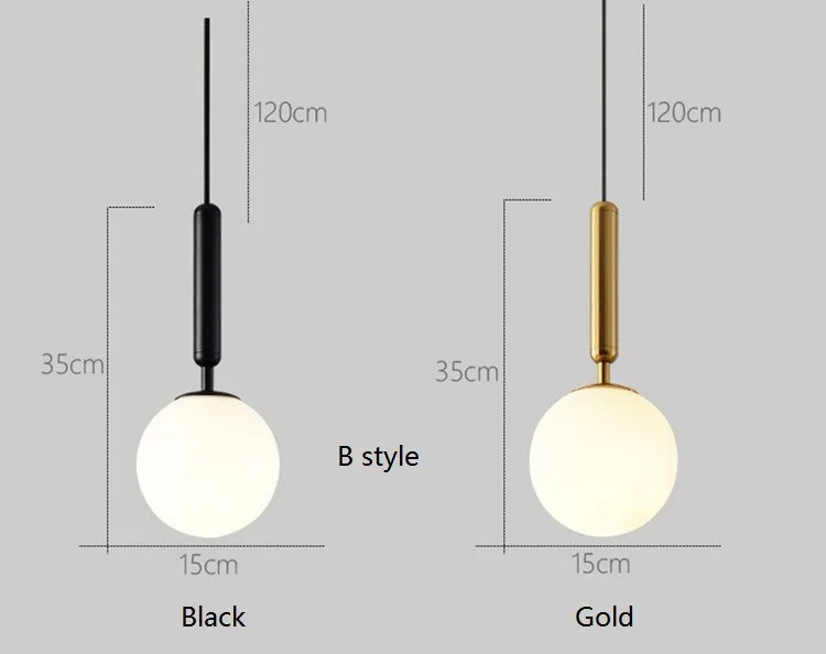 Creative Circle Glass Hanging Lamp Loft Modern LED Pendant Light Iron Gold Dining Room Home Decor Lighting Fixtures Hanglamp (38)