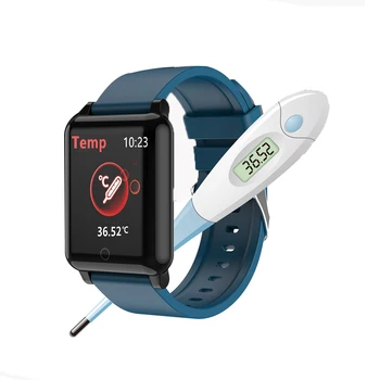 

F54 Smart Watch Body Temperature Measurement Watch 1.3 " Screen Women Men Smartwatch Heart Rate Sleep Monitor For Android IOS