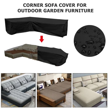 

Oxford Waterproof L Shape Garden Furniture Cover For Rattan Table Cube Chair Sofa Dust Proof Cover Outdoor Patio Protective Case