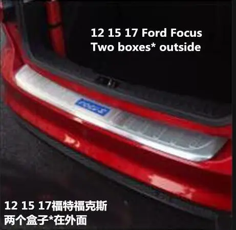 Специально для Ford trunk Добро пожаловать Педальная доска 12-17 фокус задняя защитная доска переоборудованный интерьер порога автомобиля украшения - Цвет: 1