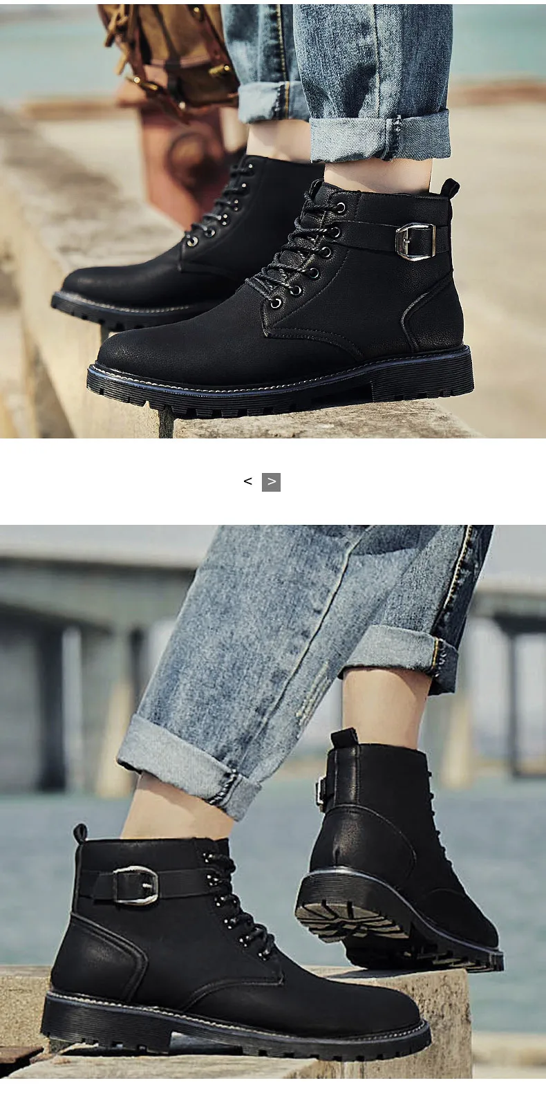 Модный бренд; Лидер продаж; зимние ботинки; высококачественные теплые ботинки из спилка; Водонепроницаемая Повседневная Рабочая обувь; модные мужские ботинки