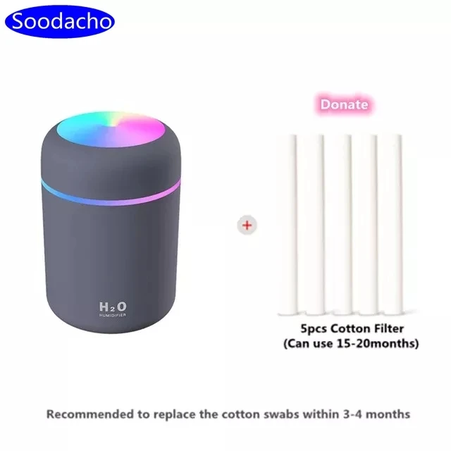 Soodacho Автомобильный увлажнитель воздуха диффузор портативный мини